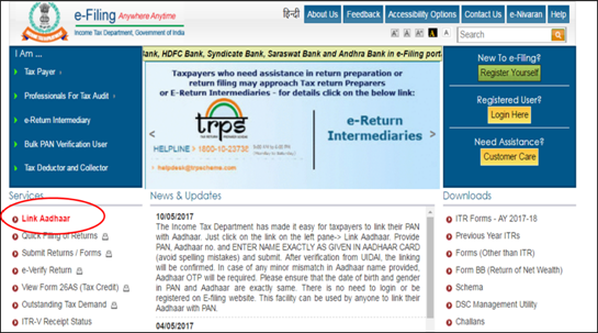 IT department launches new facility to link PAN with Aadhaar